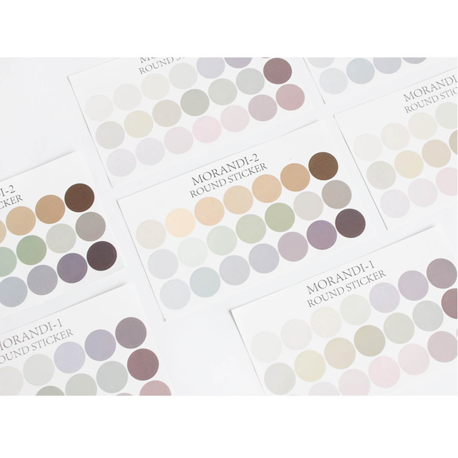 10 Sheets/Pack Colorful Round Sticker Gradient Dot Sticker Decorative Sealing Stickers for DIY Decoration Journal Scrapbook Album Card