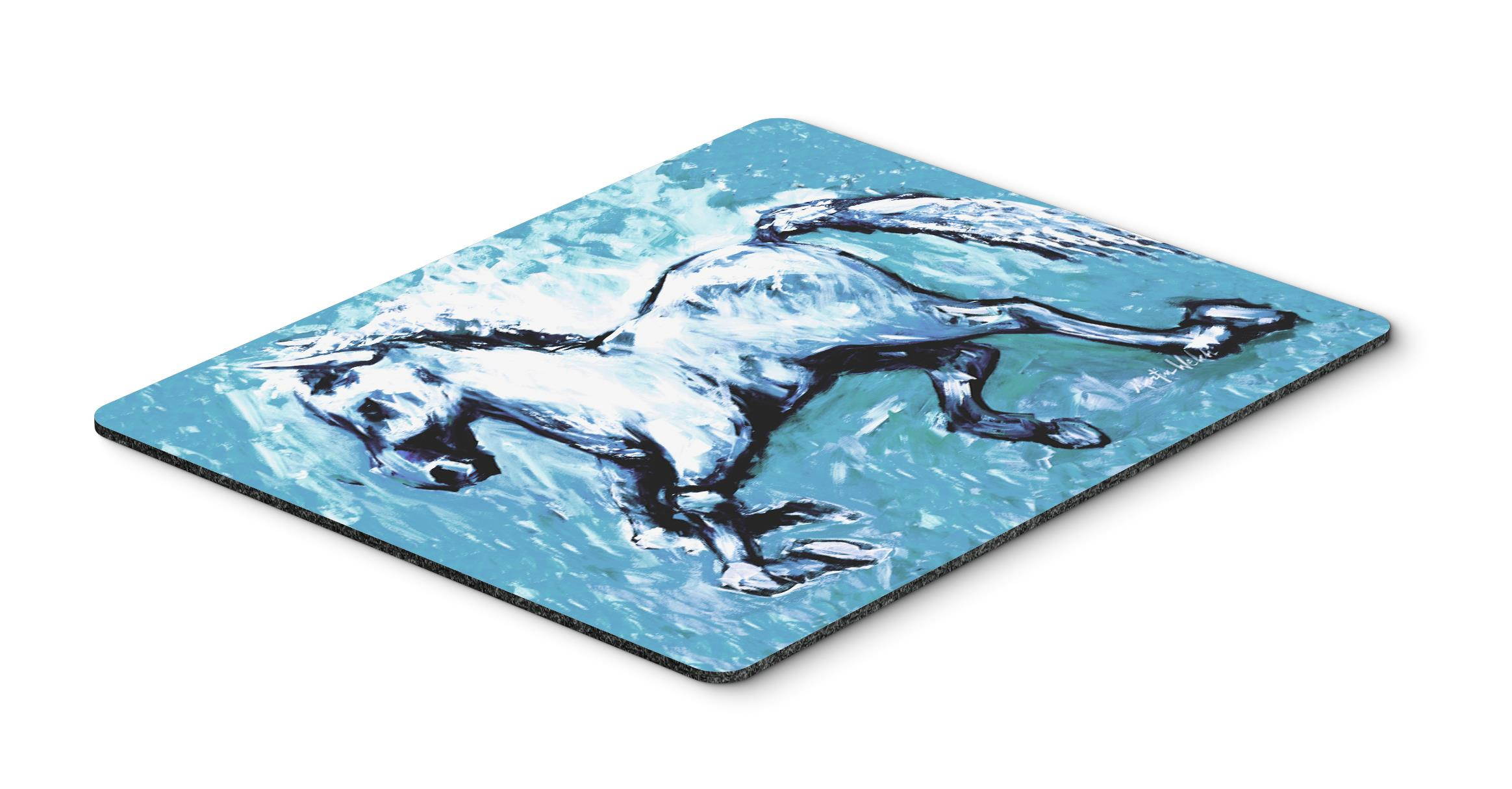 Shadow the Horse in blue Mouse Pad, Hot Pad or Trivet MW1171MP