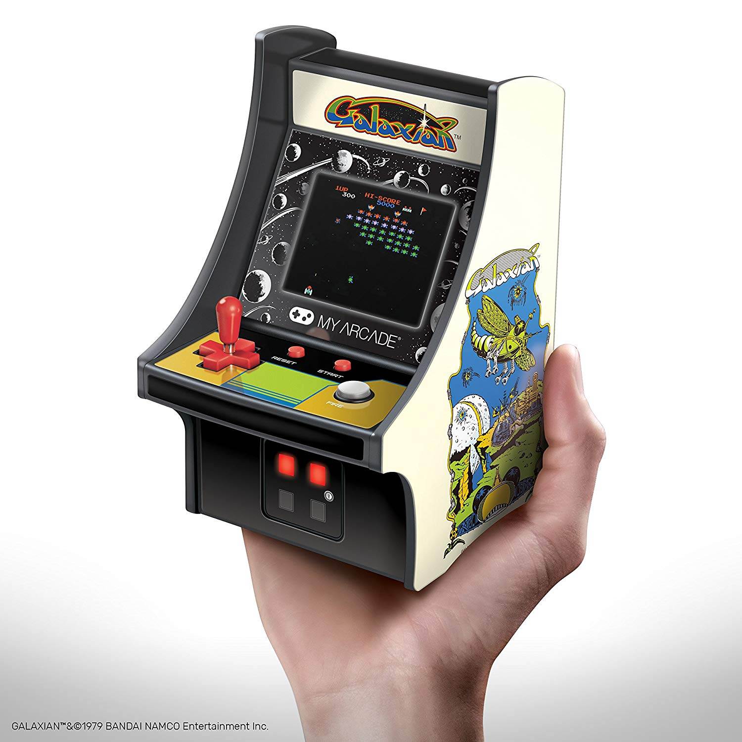 MY ARCADE Bandai Namco GALAXIAN 6" Micro Arcade Machine Portable Handheld Video Game