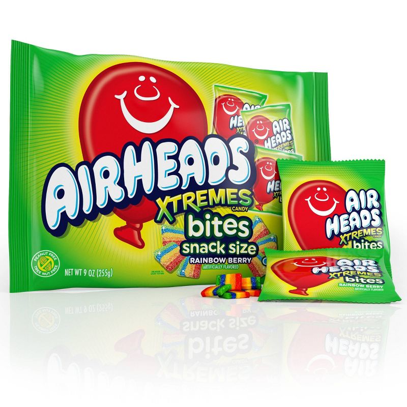 Airheads Xtremes Bites Snack Size Laydown Bag - 9oz
