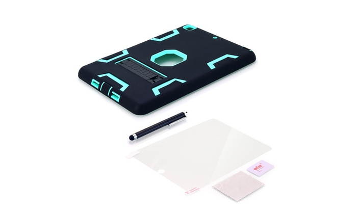 Shockproof Heavy Duty Case with Kickstand for iPad 9.7 Inch 2017 2018