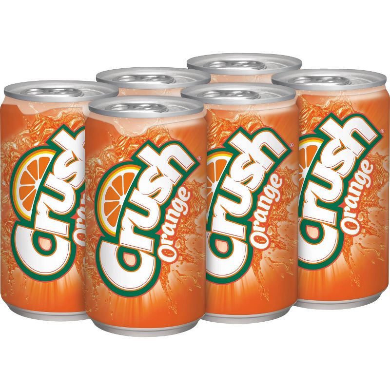 Crush Orange Soda - 6pk/7.5 fl oz Mini Cans