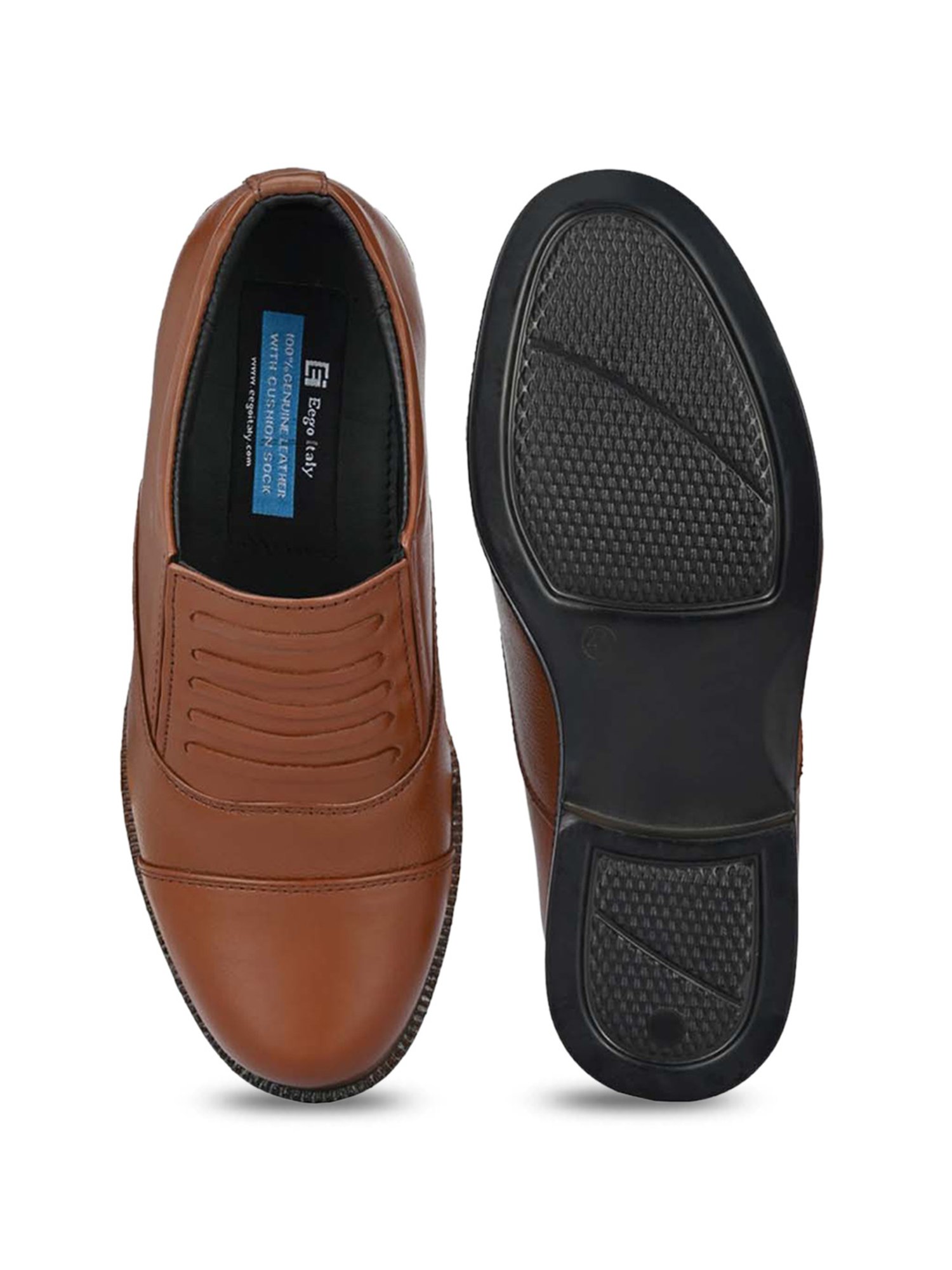 Eego Italy Men's Tan Formal Loafers