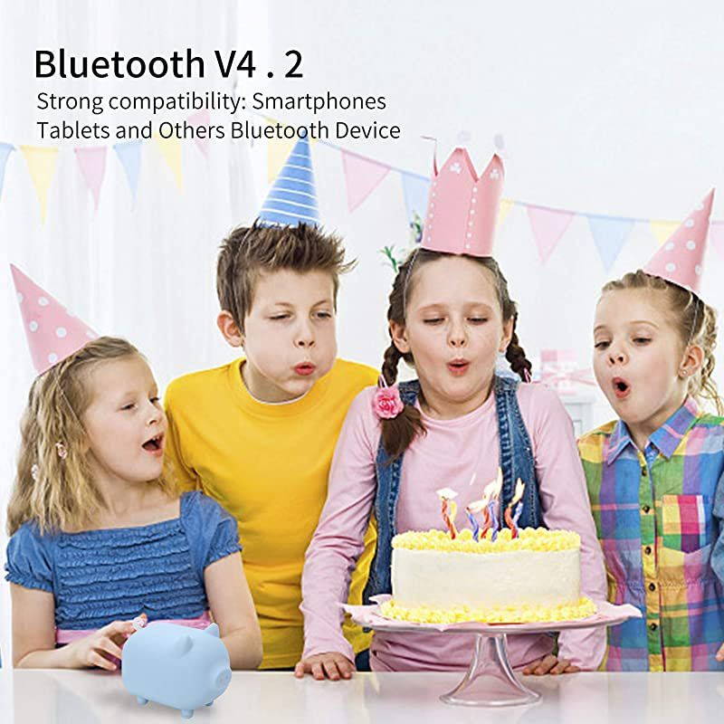 Cute Mini Bluetooth Speaker,Animal Wireless Speaker with Powerful Rich Room-Filling Sound,5W Audio Driver,IPX5,Built-in Mic for iPhone/iPad/iPod/Samsung/HTC/Tablets,Portable Bluetooth Speaker