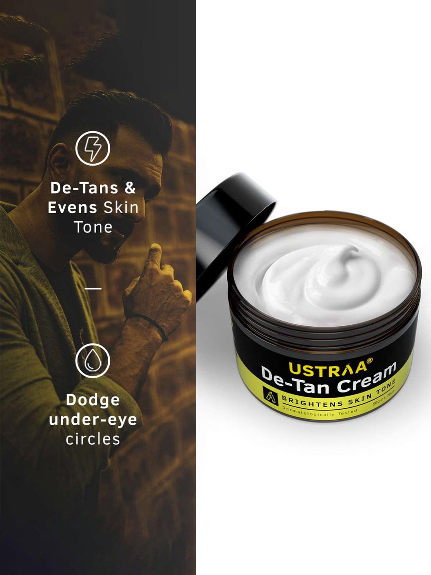 Ustraa Barood Eau De Parfum & De-Tan Face Cream - Set of 2