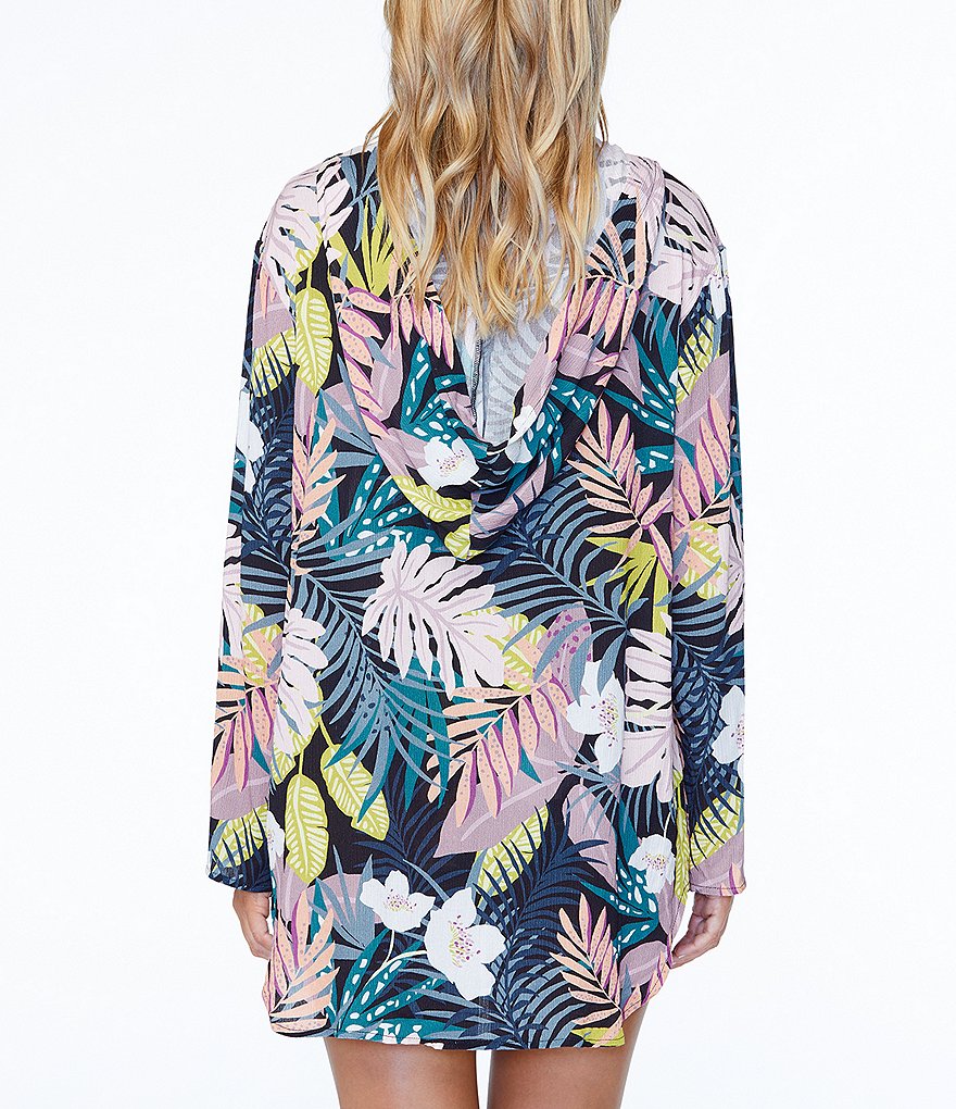 Becca by Rebecca Virtue Beach Date Hooded V-Neck Sleeveless Swim Cover Up Dress