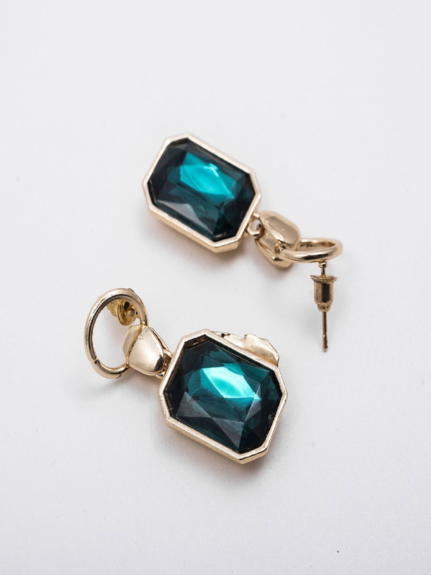 Jewelz Charming Green Topaz Earrings for Women