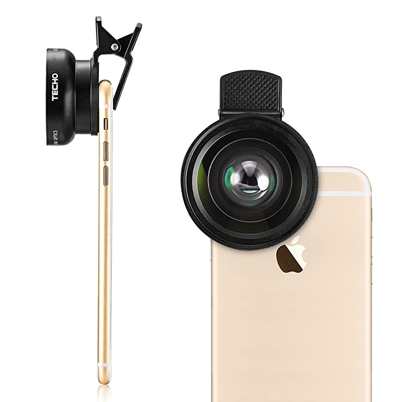 Universal Professional HD Camera Lens Kit for iPhone X 8 8 Plus 7 6s Cellphone 045x Super Wide Angle Lens 125x Super Macro Lens