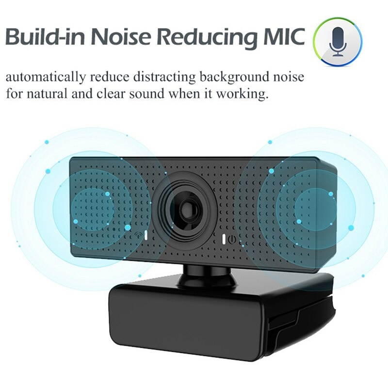 USB2.0 HD 1080P Webcam Camera CMOS Sensor 30Fps Live Conference Camera with Microphone for PC Laptop