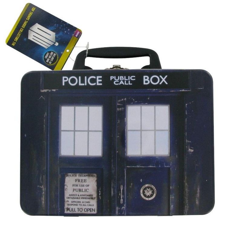 Seven20 Doctor Who Top Trumps Game with TARDIS Lunch Box Collection Tin