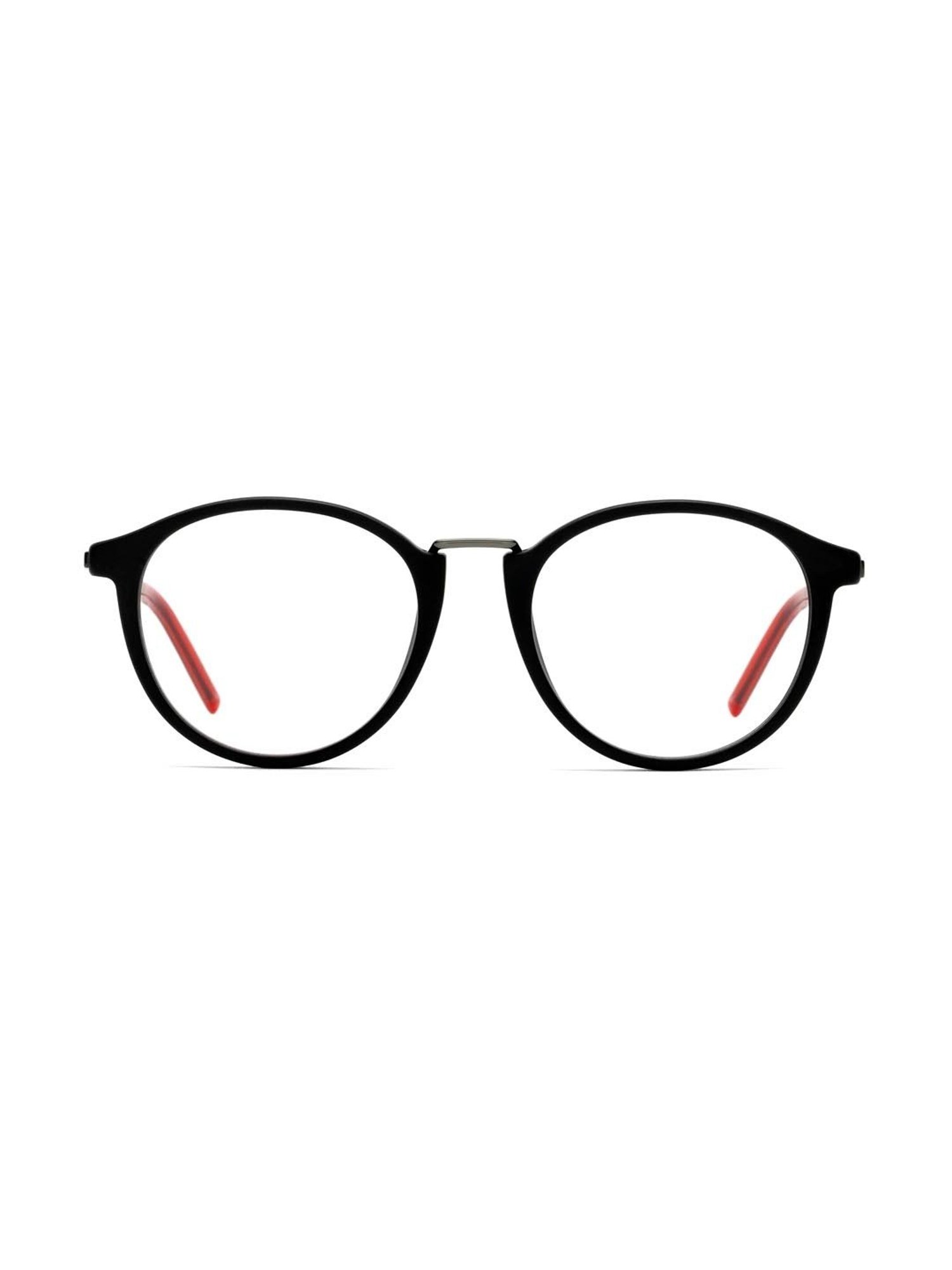 HUGO Black Oval Eye Frames for Men