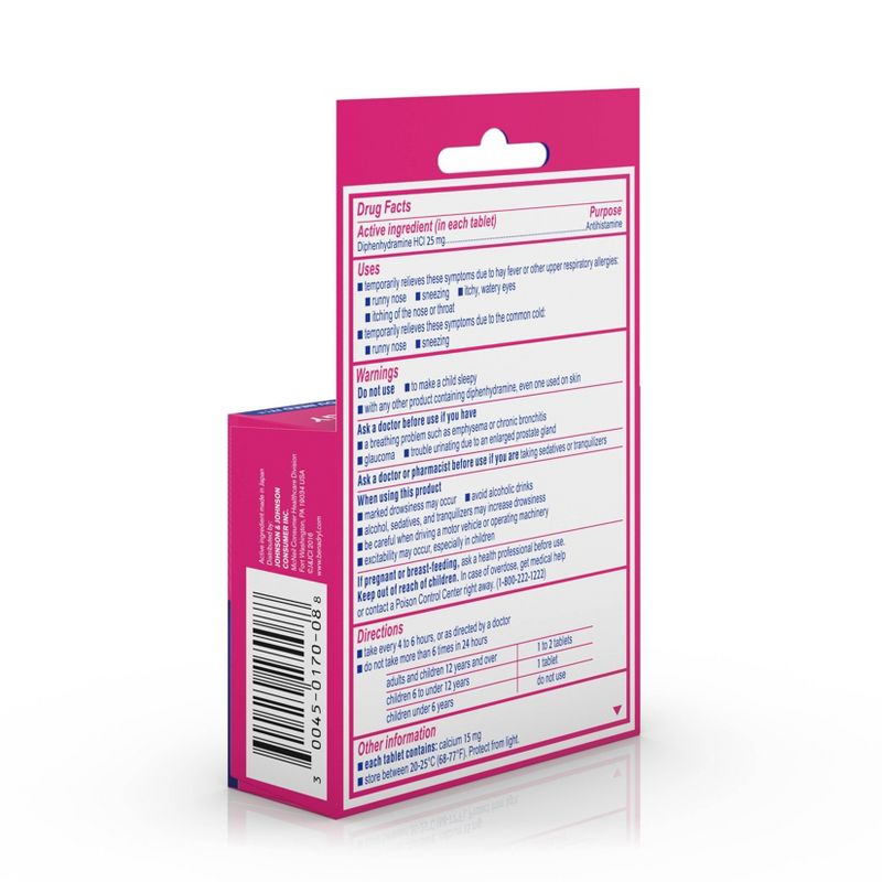 Benadryl Allergy Diphenhydramine UltraTab Antihistamine Tablet - 8ct