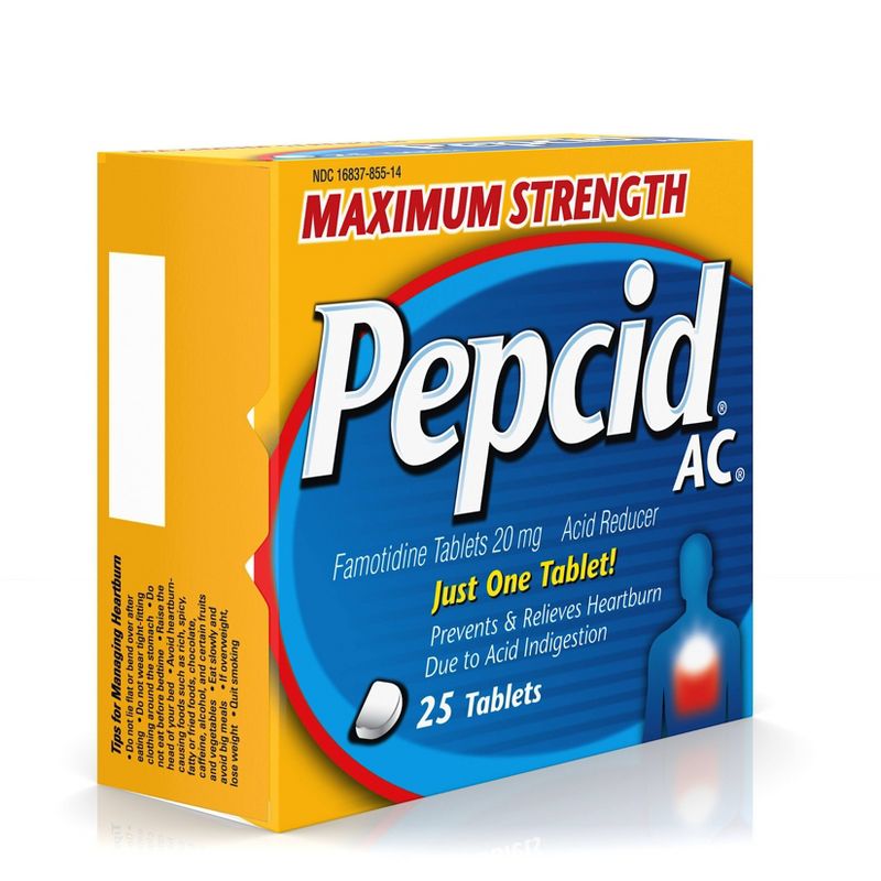 Pepcid AC Maximum Strength Heartburn Prevention & Relief Tablets - 25 ct.