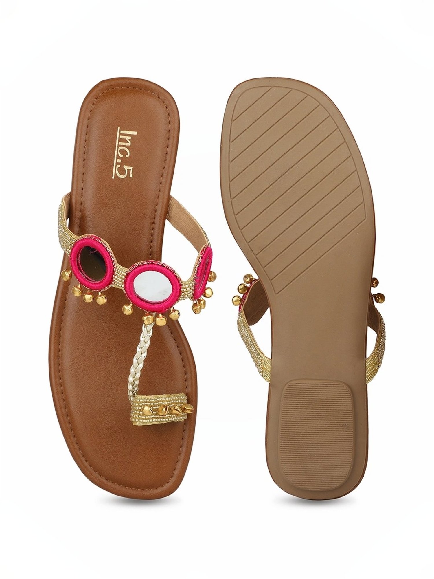 Truffle Collection Women's Golden Flat Ballets