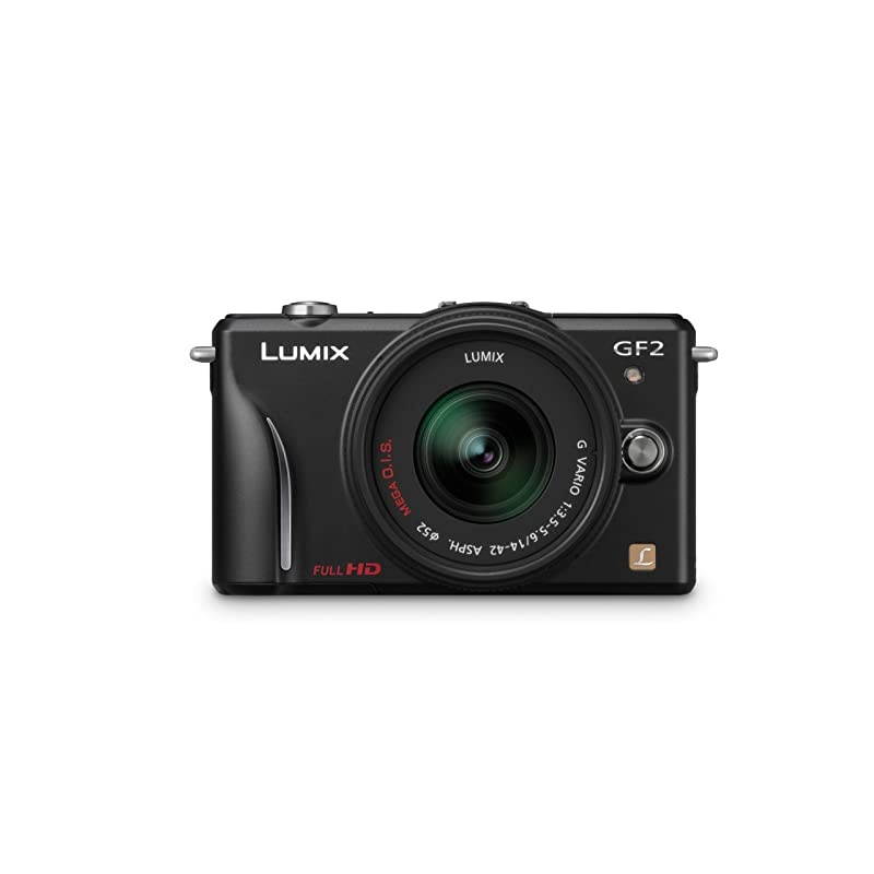 Lumix DMC-GF2 12 MP Micro Four-Thirds Mirrorless Digital Camera with 3.0-Inch Touch-Screen LCD and 14-42mm Lens (Black)