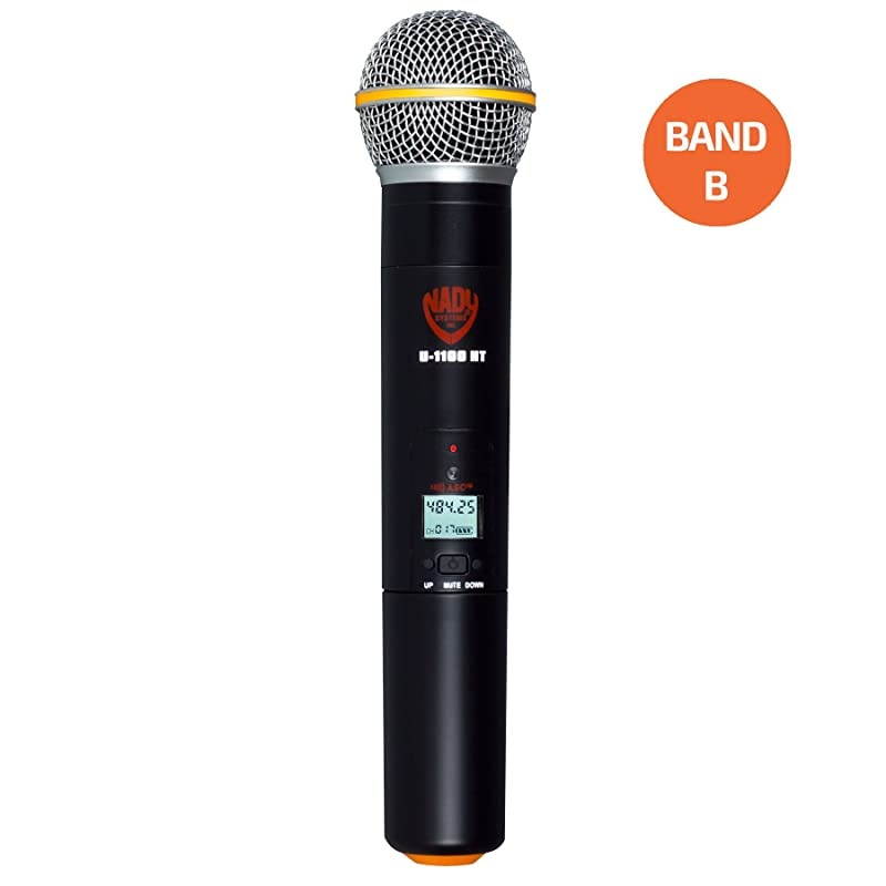 Handheld wireless microphone for U1100 or U2100 systems Band B