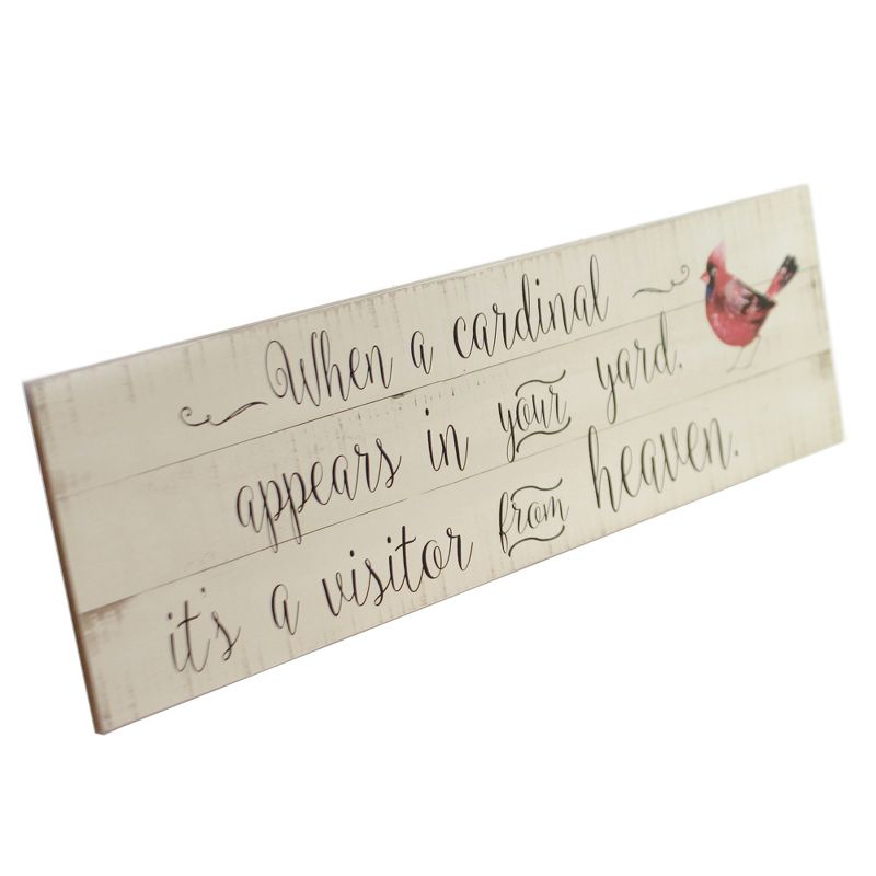 Home Decor 8.0" When A Cardinal Appears Beaeavement Wall Decor  -  Wall Sign Panels