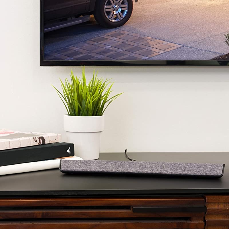 Indoor TV Antenna, Fabric Bar Design, Long Range Amplified Antenna, Home Decor, Digital, HDTV Antenna, Smart TV Compatible, 4K 1080P VHF UHF, Signal Booster, 45354