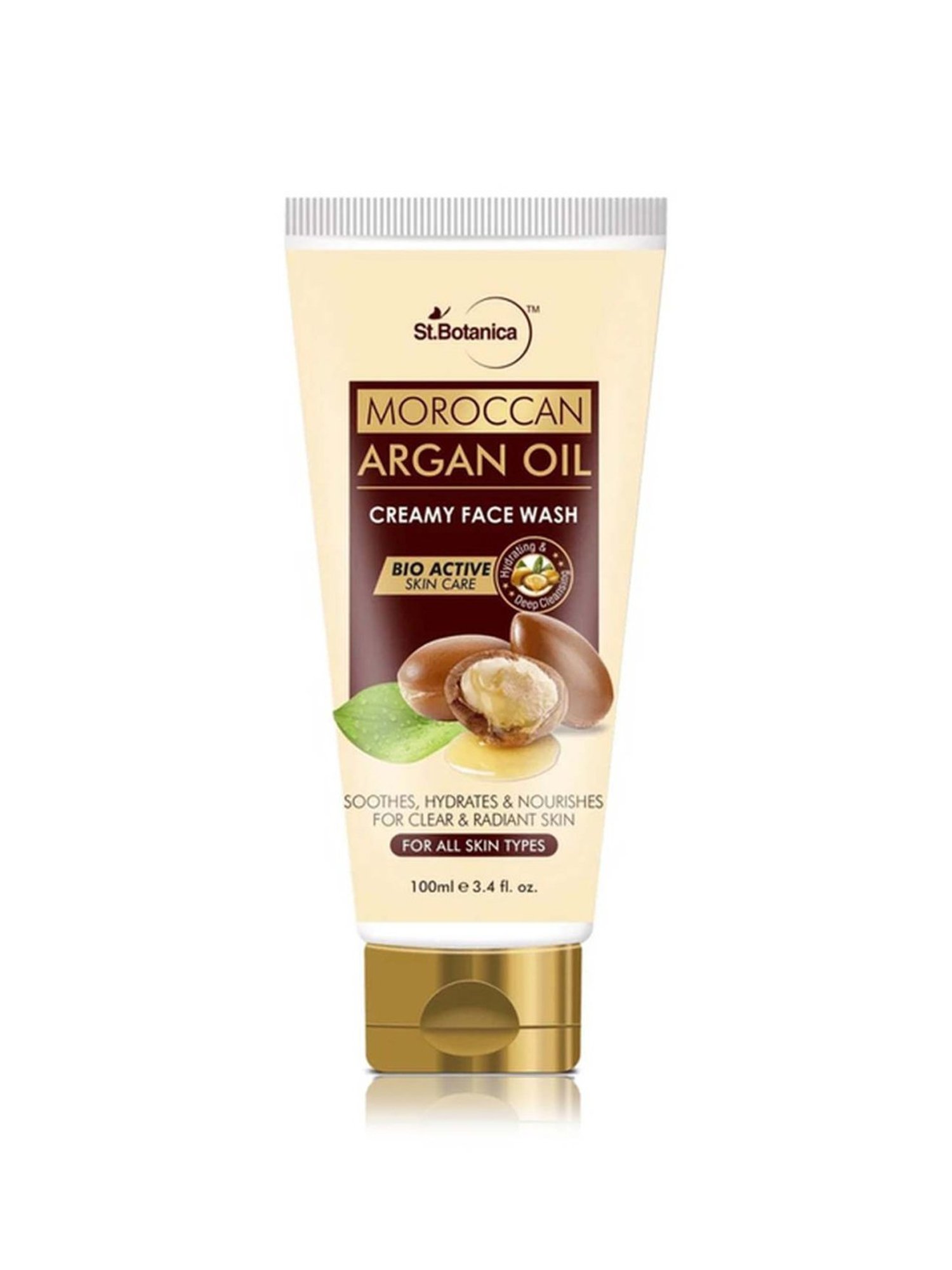 St.Botanica Moroccan Argan Oil Creamy Face Wash - 100 ml