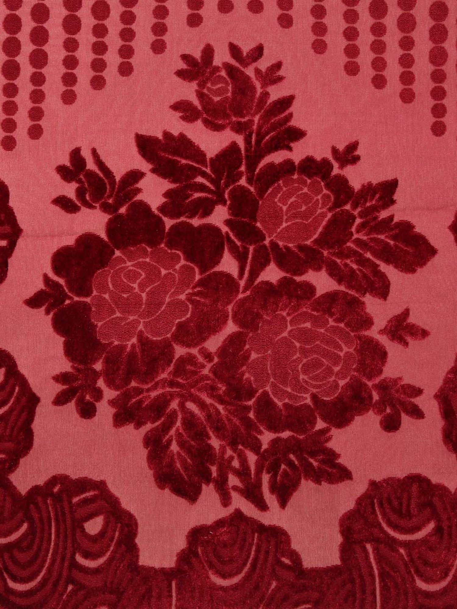 HOSTA HOMES Maroon Polyester Sofa Cover With Arm Rest - Set of 16