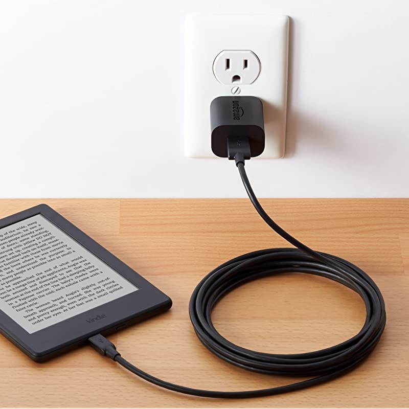 Basics USB 2.0 A-Male to Micro B Charger Cable, 10 feet, Black