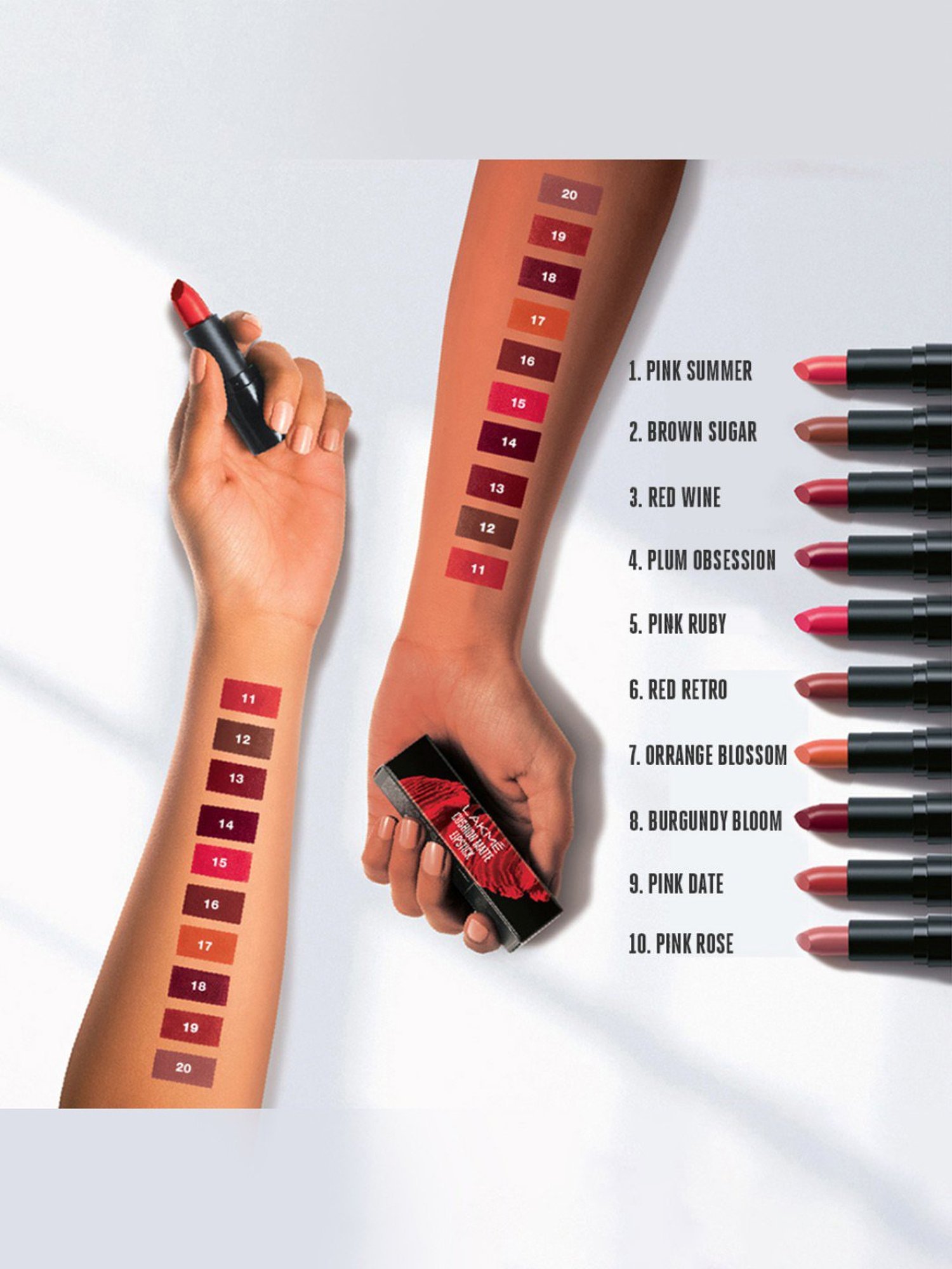 Lakme Cushion Matte Lipstick Pink Date - 4.5 gm