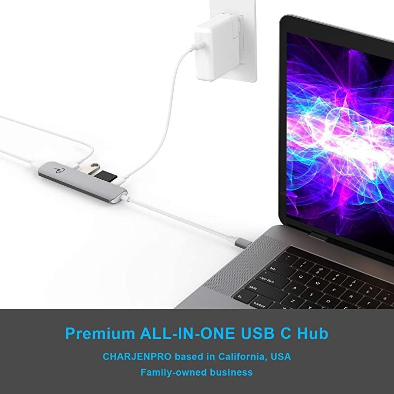 USB C Hub for MacBook Pro 16 15 13 2020 2019 2018 MacBook Air 2020 2019 2018 USB C Power HDMI 4K 2 USB 30 microSD SD Card Readers