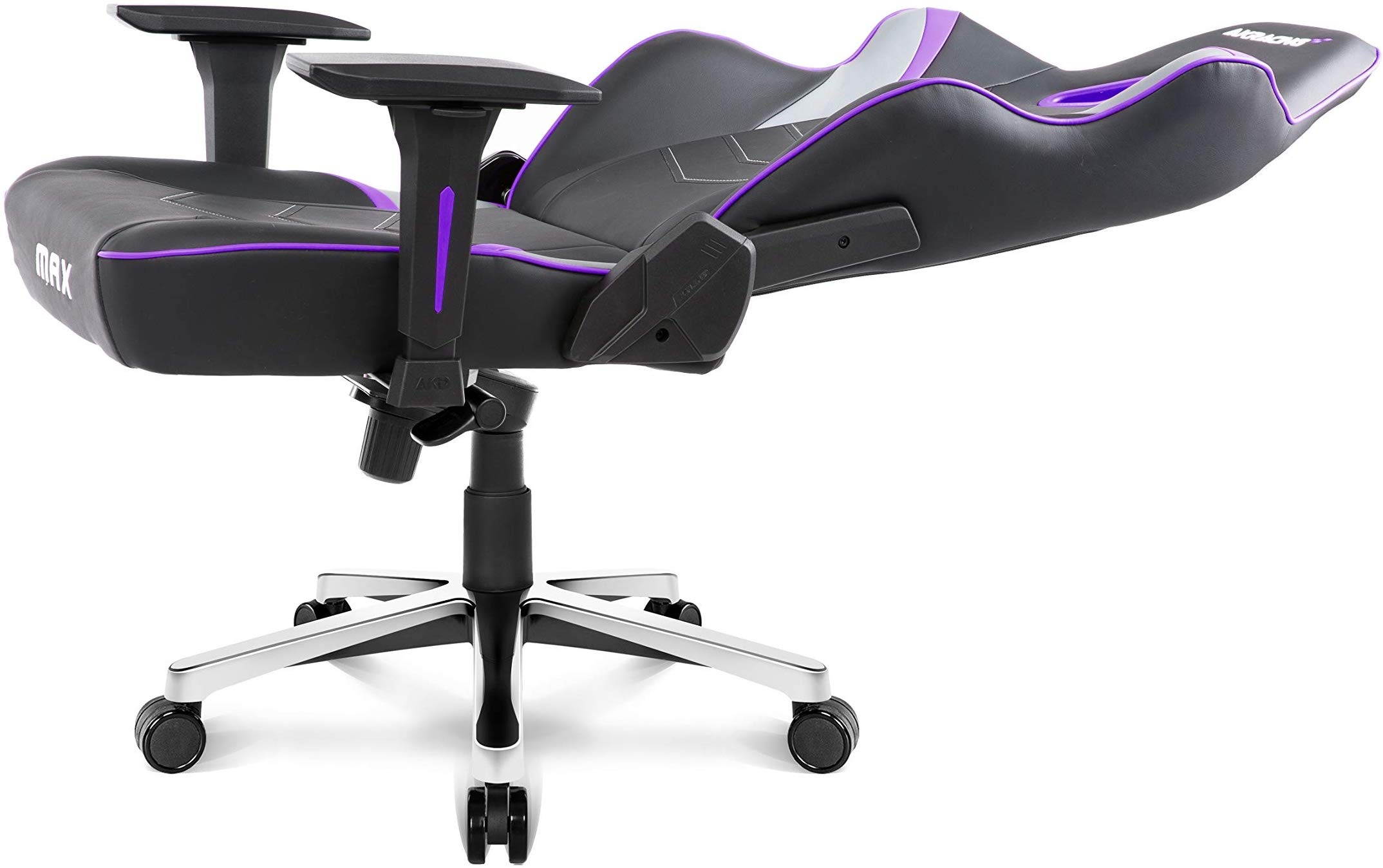AKRacing Masters Series MAX PU Leather Gaming Chair, 4D Adjustable Armrests, 180 Degrees Recline - Indigo (AK-MAX-IN)