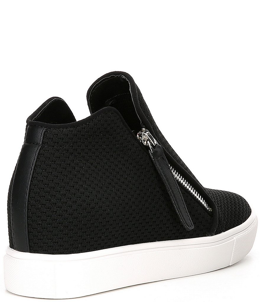 Donald Pliner Pelham Neoprene Mixed Leather Slip-On Wedge Sneakers