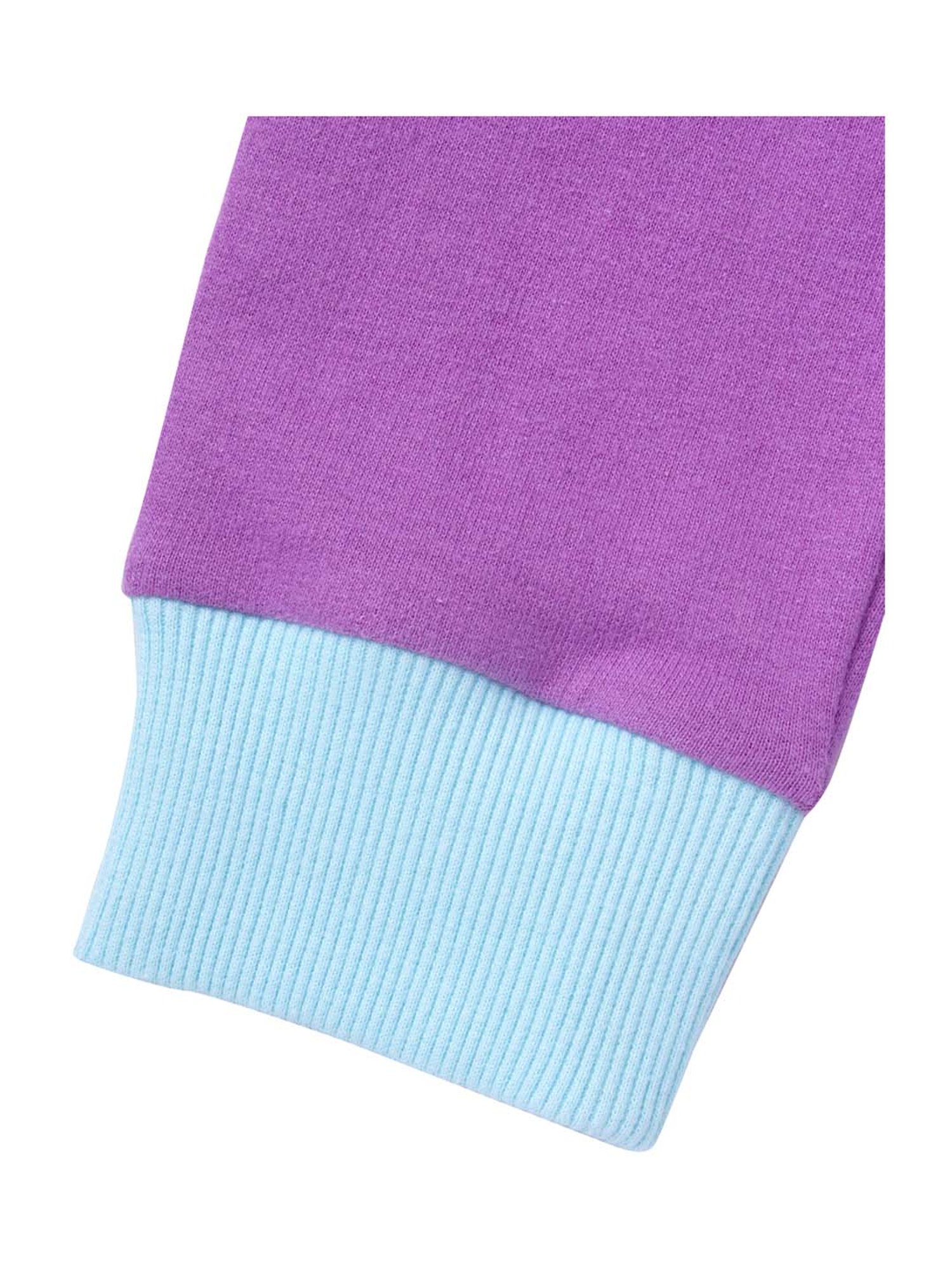 Cub McPaws Kids Purple Cotton Printed Sweatshirt