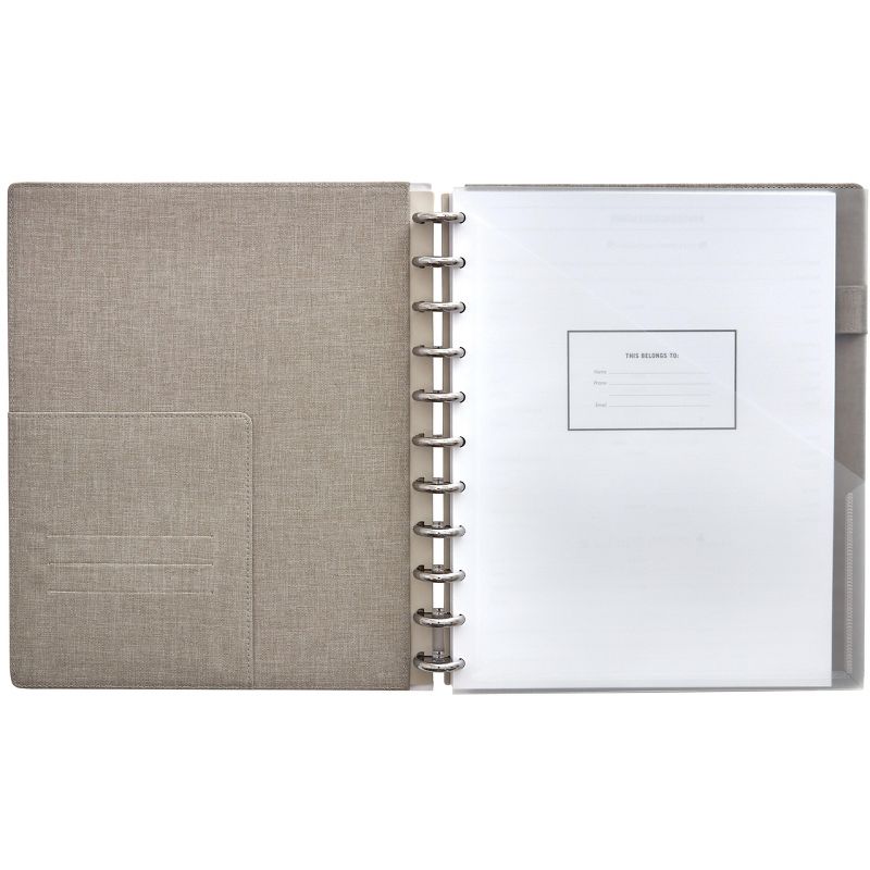Martha Stewart Linen Letter Discbound Notebook MS102H