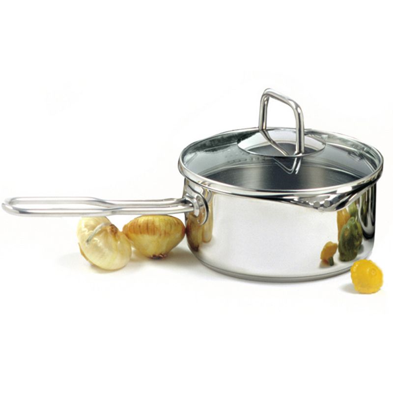 Chantal Induction 21 Ceramic Coated Steel 1 Quart Saucepan with Glass Lid