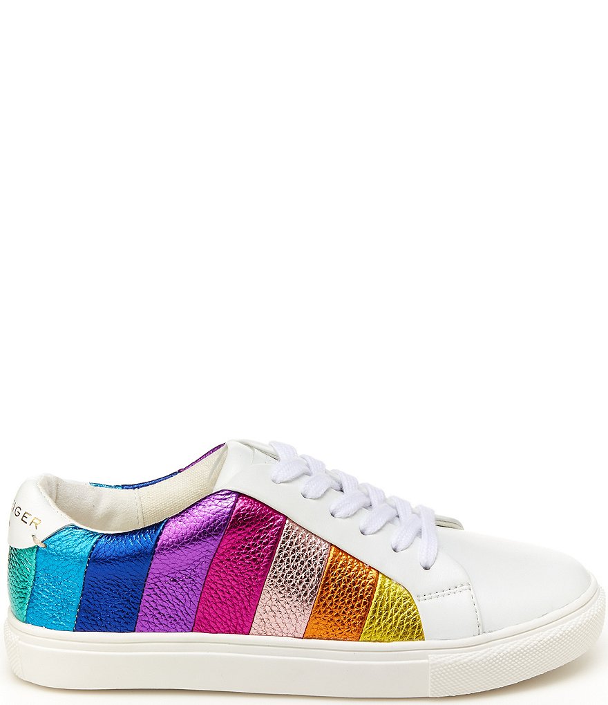 Kurt Geiger London Girls' Mini Lane Rainbow Stripe Sneakers (Youth)