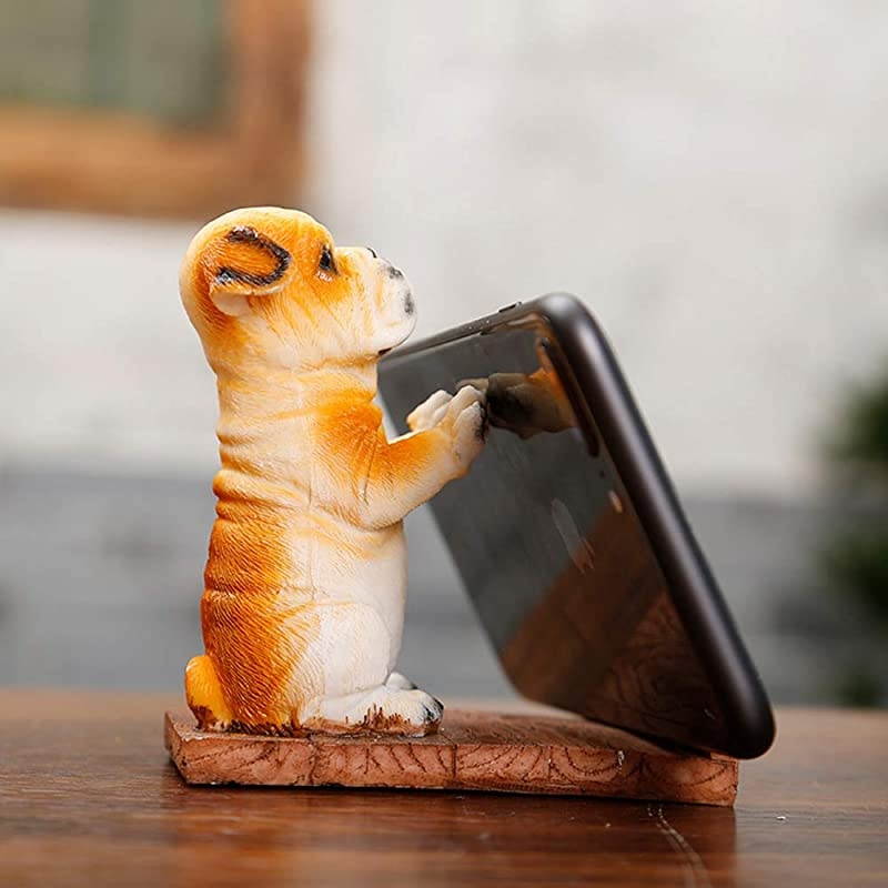 Dog Cell Phone Stands Pet Smartphone Holder for Desk Saint Bernard