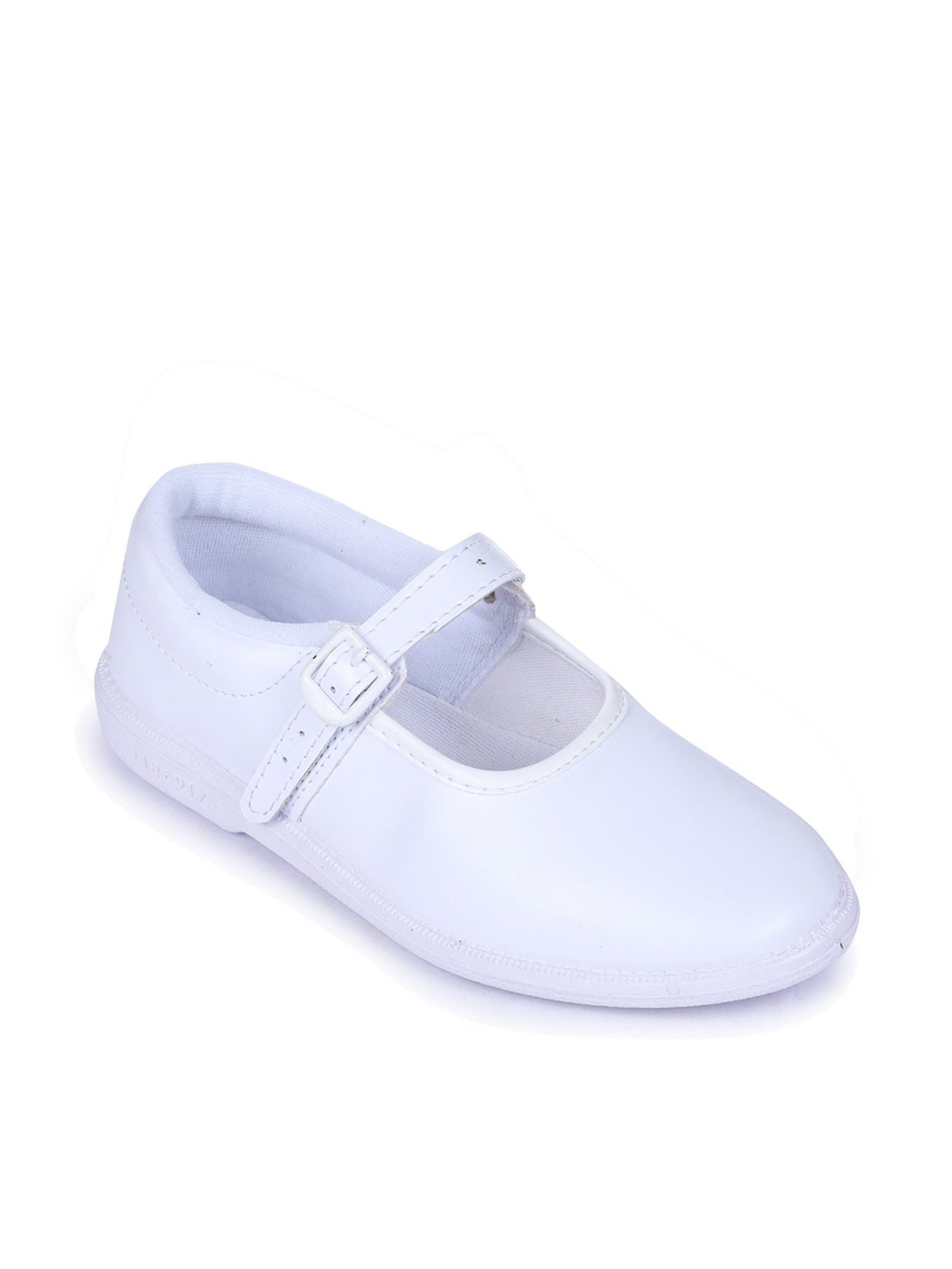 Prefect By Liberty Kids White School Shoes