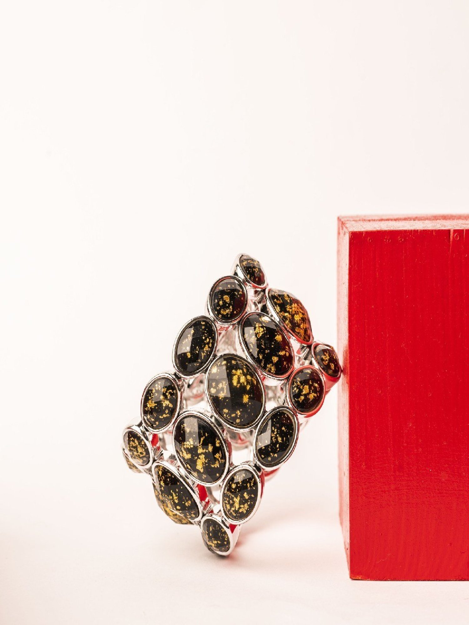 Jewelz Stylish Traditional Casual Party Black Stone Bracelet for Women & Girls