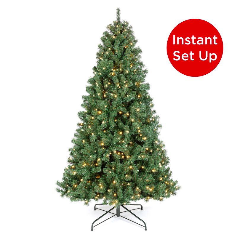 Best Choice Products 12ft Pre-Lit Instant No Fluff Artificial Spruce Christmas Tree w/ 1,250 LED Lights, 4,693 Tips