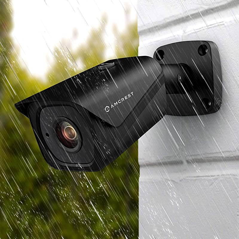 4K Security Camera System w/ 4K 8CH PoE NVR, (4) x 4K (8-Megapixel) IP67 Weatherproof Metal Bullet POE IP Cameras, 2.8mm Lens, Pre-Installed 2TB Hard Drive, NV4108E-HS-IP8M-2496EB4-2TB (Black)