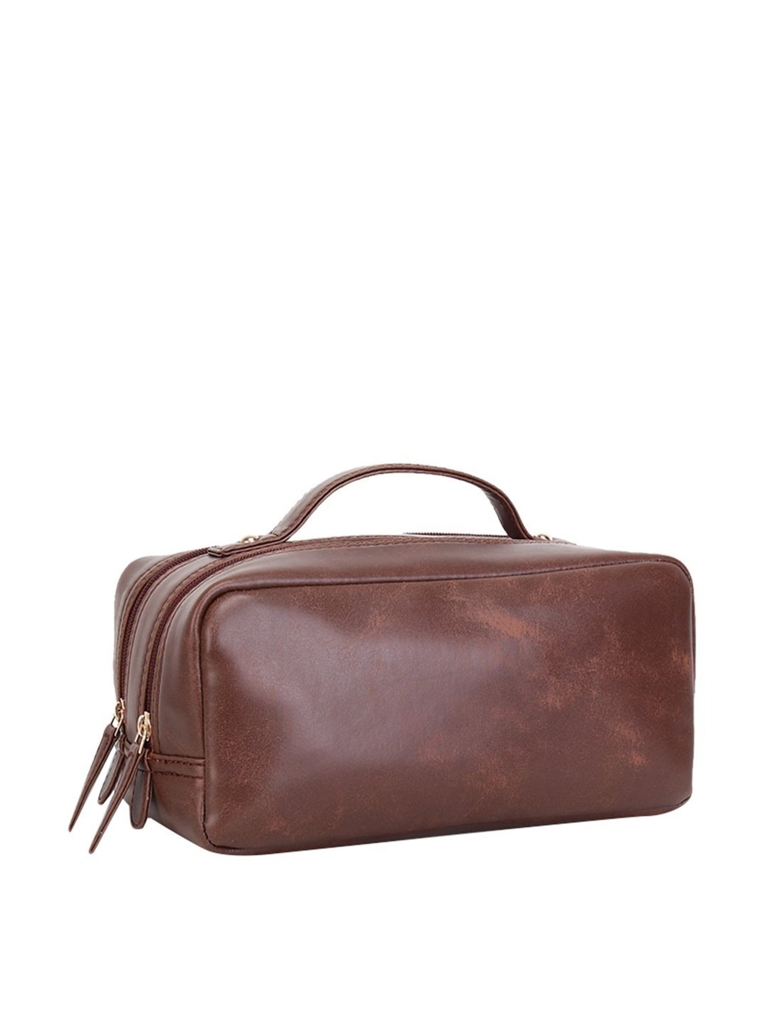 Yelloe Brown Casual Travel Pouch for Men