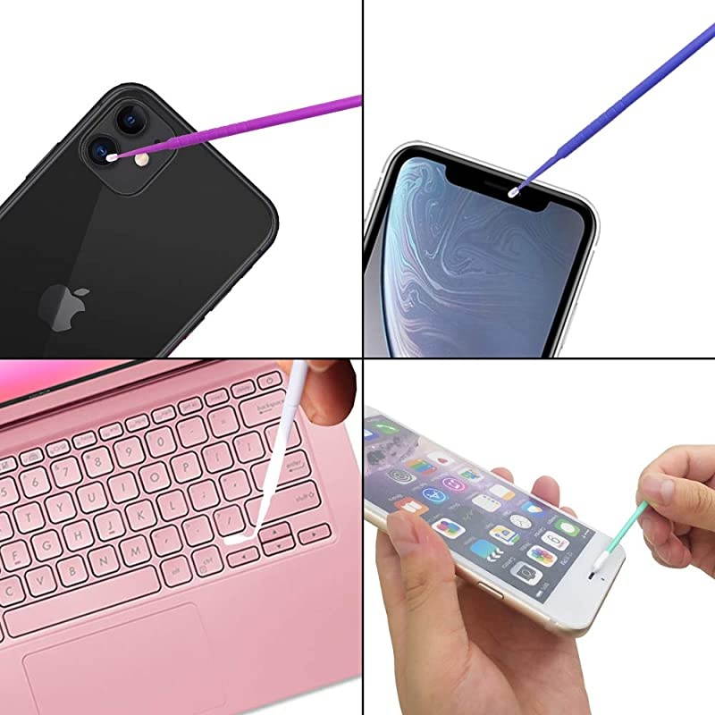 Antidust Plugs Caps 54 Pcs Antidust Pluggy Charging Port Cover Cleaning Brush Kit Compatible with iPhone 1111 Pro11 Pro MaxXXSXS MAXIpadMacBookCameras and More