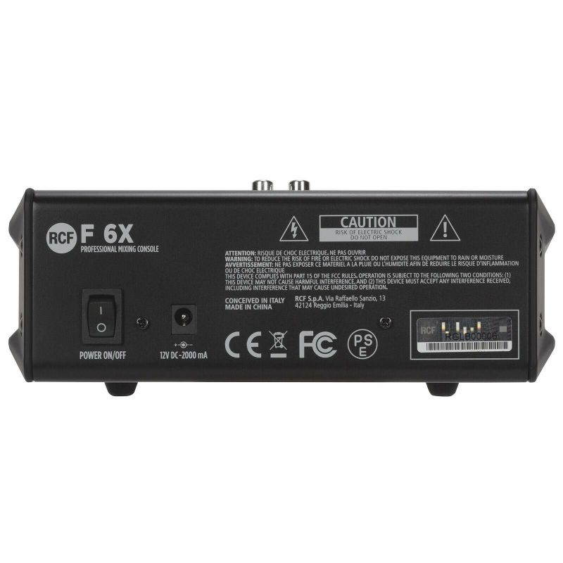 6 Channel Mixer w/ FX By RCF