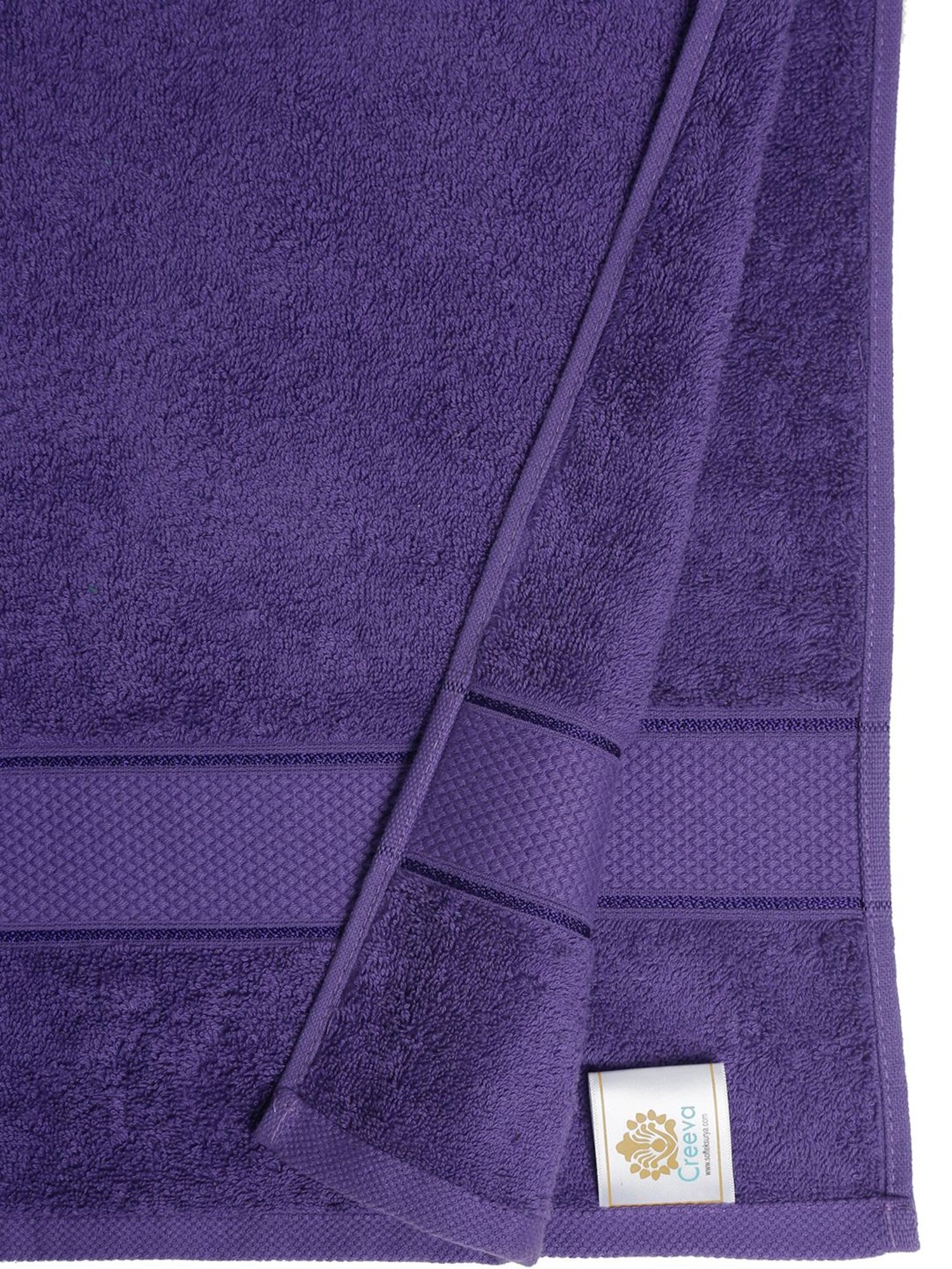 Creeva Violet 525 GSM Cotton Bath Towel