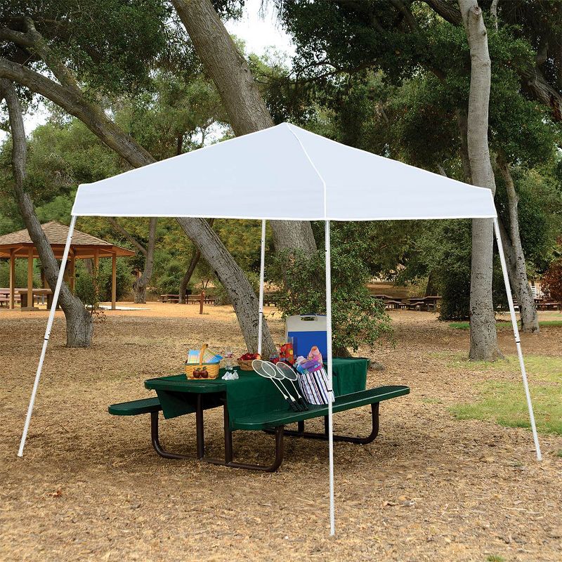 Z Shade 10' x 10' Outdoor Portable White Canopy Tent + Screen Shelter Attachment