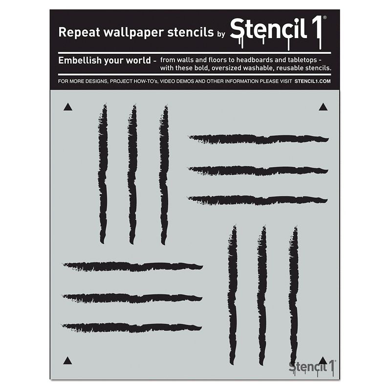 Stencil1 Weave Repeating - Wall Stencil 11" x 11"