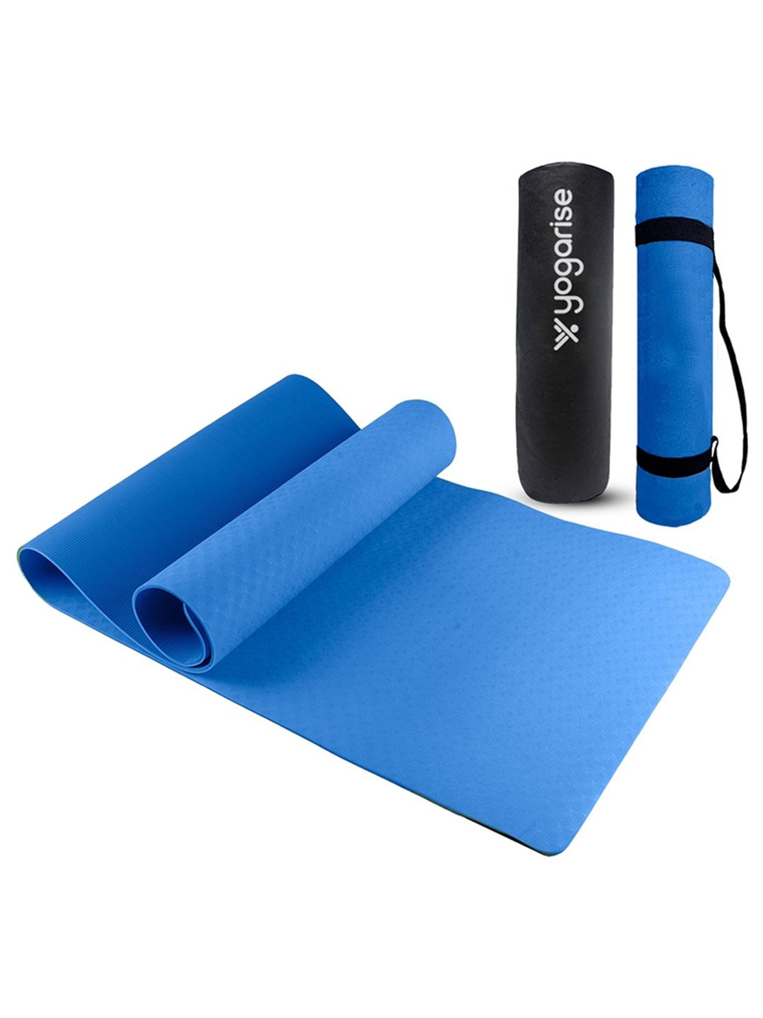 Yogarise Anti-Skid Yoga Mat Combo (Blue) Size - 6mm