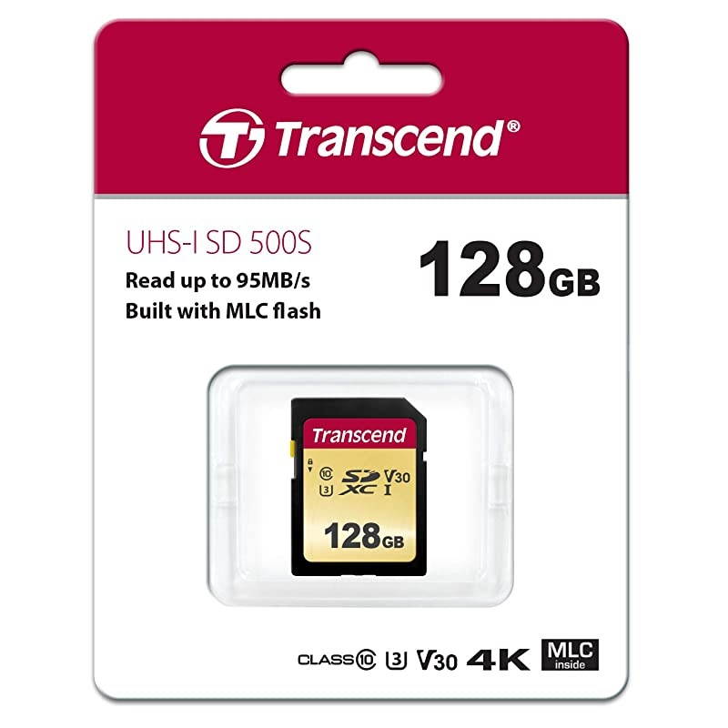 128GB SDXCSDHC 500S Memory Card TS128GSDC500S