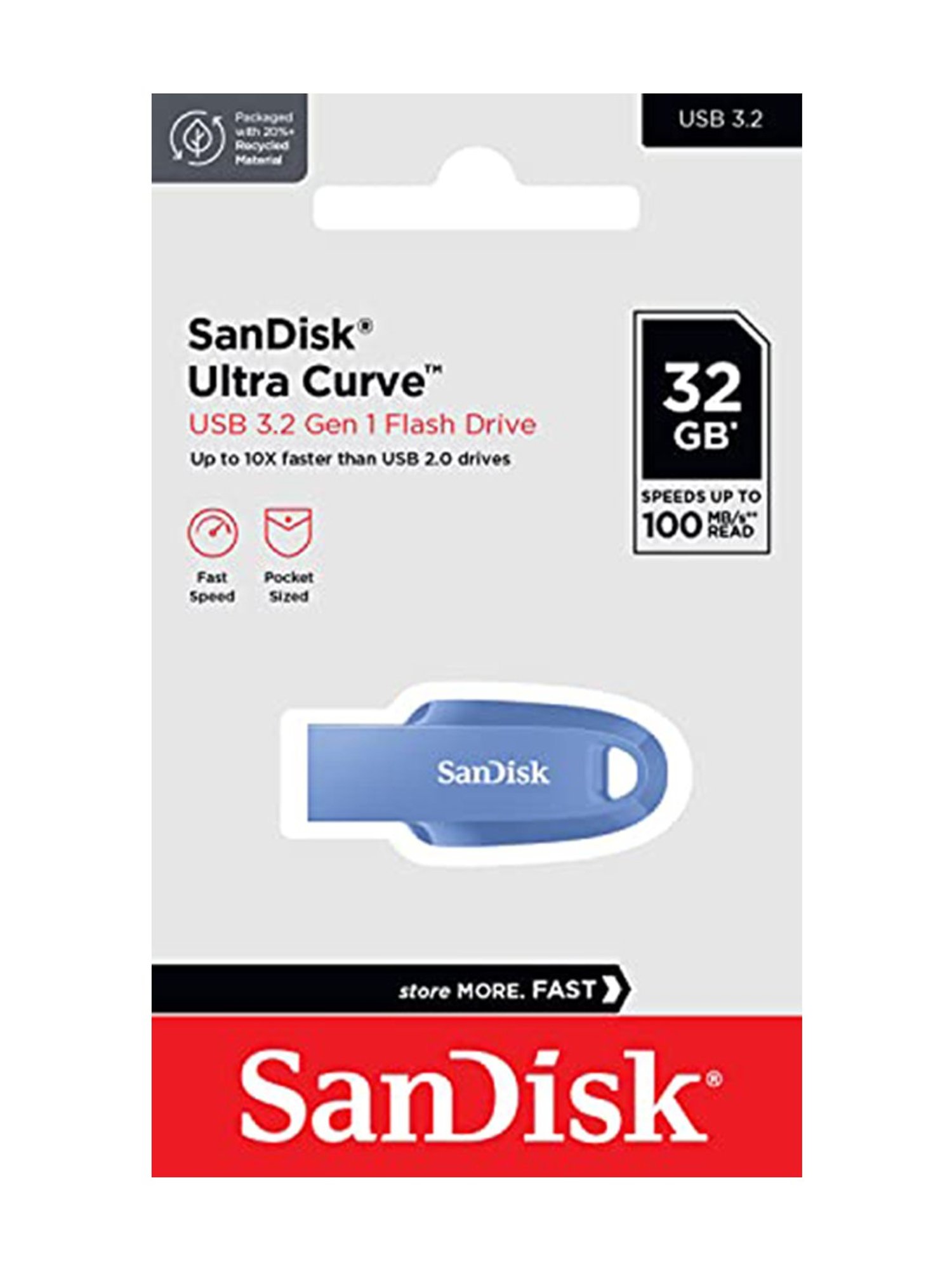 SanDisk Ultra Curve USB 3.2 32GB 100MBps R (Navy Blue)