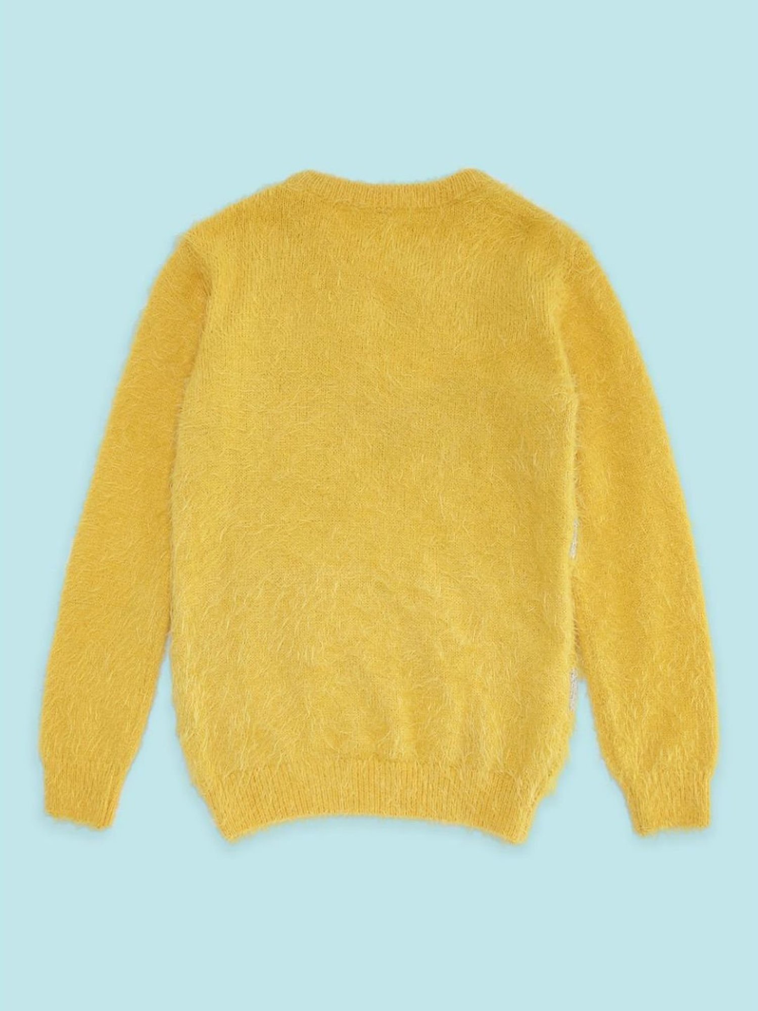 Elle Kids Black Solid Full Sleeves Sweater