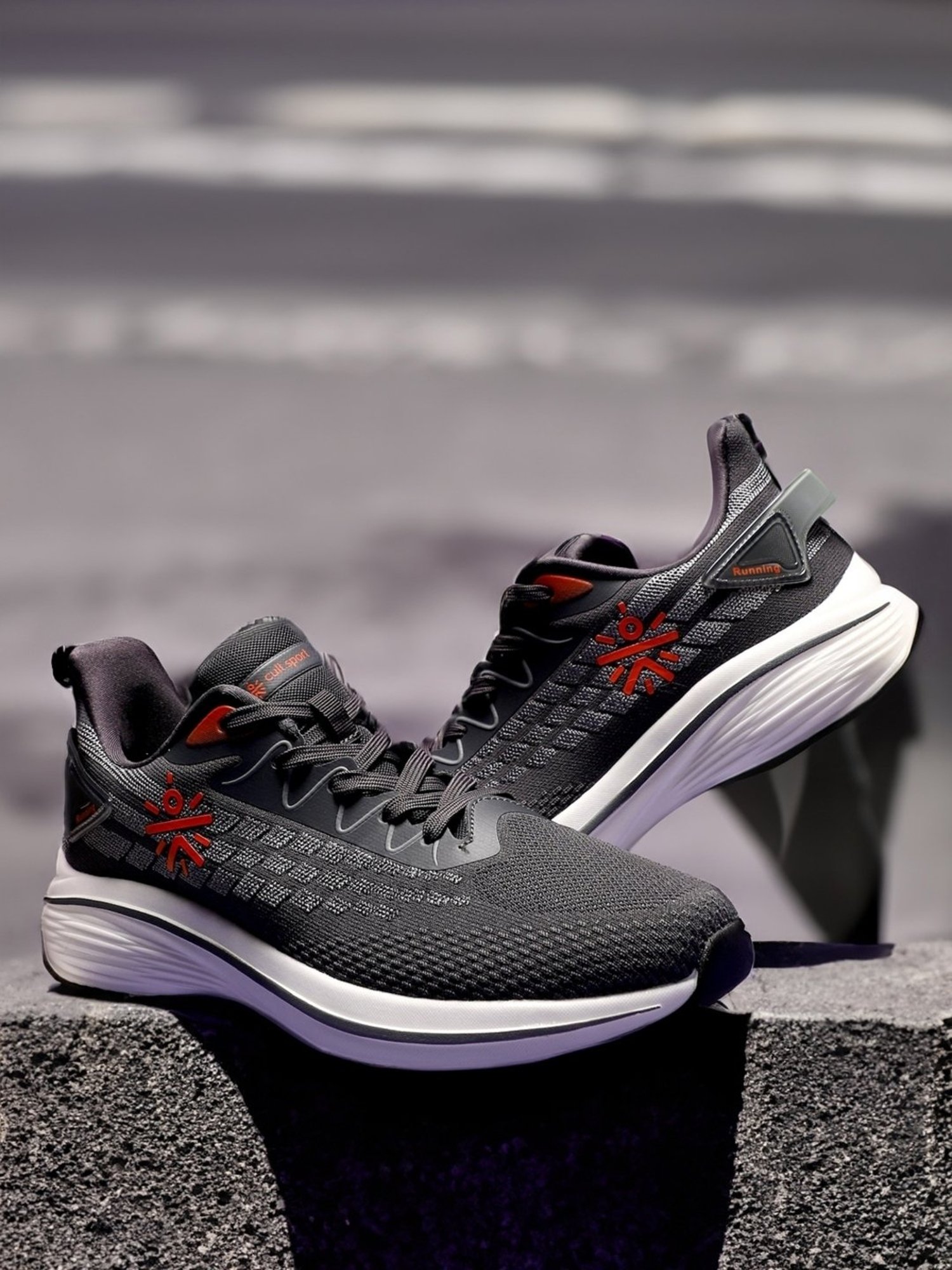 Cultsport Men's Active Dark Grey Running Shoes