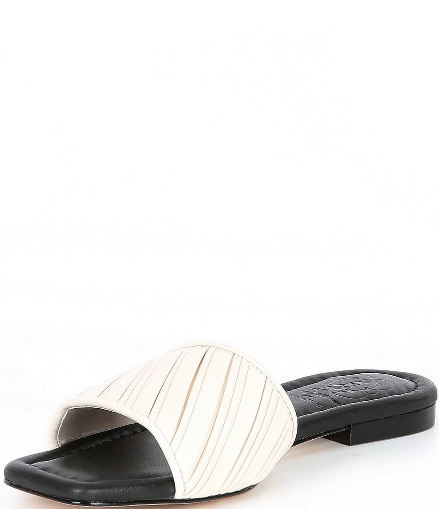 Antonio Melani x Kimberly Whitman Magnolia Pleated Leather Dress Flats
